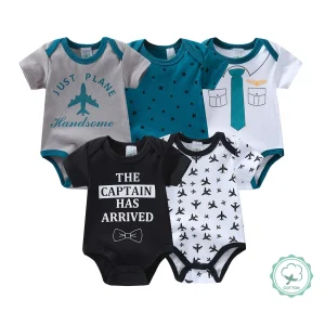 Short Sleeve Triangle Rompers